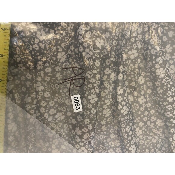 Current Air Anthropologie Shimmer Ditsy Floral Black Gold Short Sleeve Blouse - Picture 10 of 10